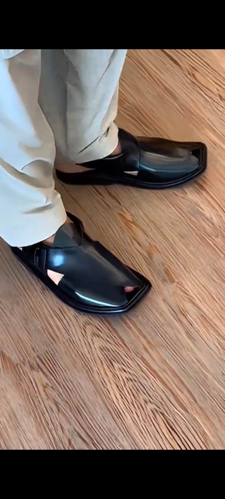 Men's Charsadda Peshawari sandel - Black