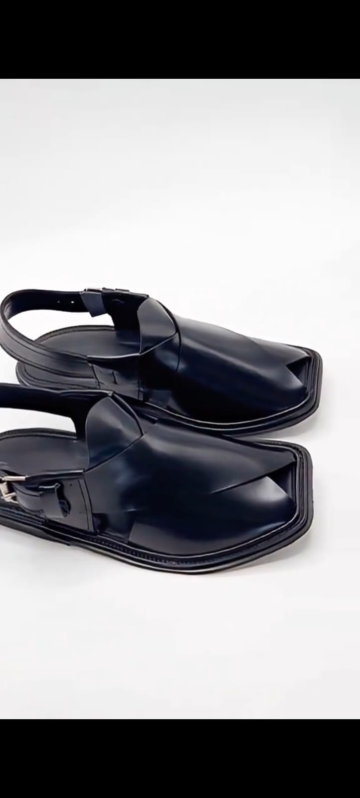 Men's Charsadda Peshawari sandel - Black