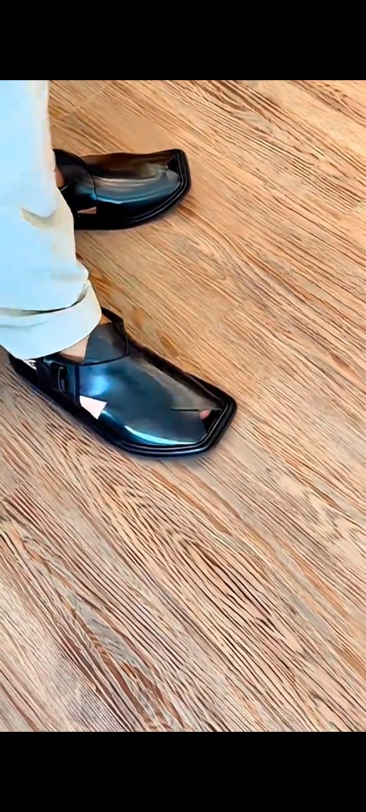 Men's Charsadda Peshawari sandel - Black